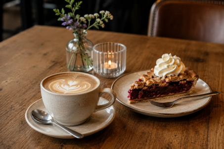 Koffie met vlaai